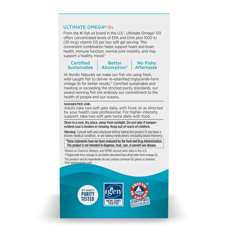 Nordic Naturals- Omega + Vitamin D