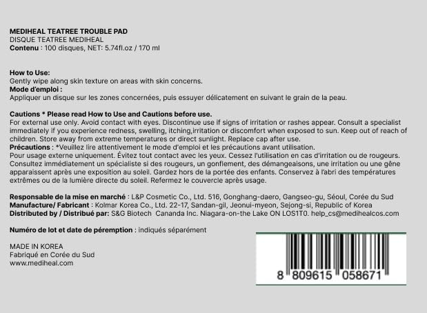 Mediheal Toner/Mask Pads- Hyaluronic