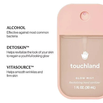 Touchland Hand Sanitizers- Rosewater (Glow Mist)
