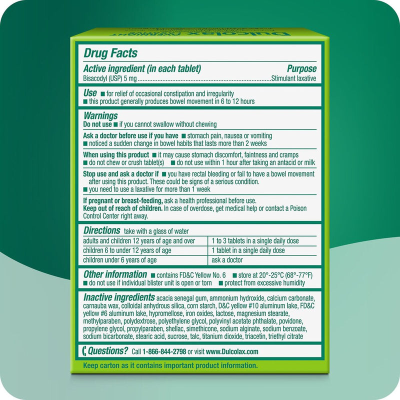 Dulcolax 5mg 25ct