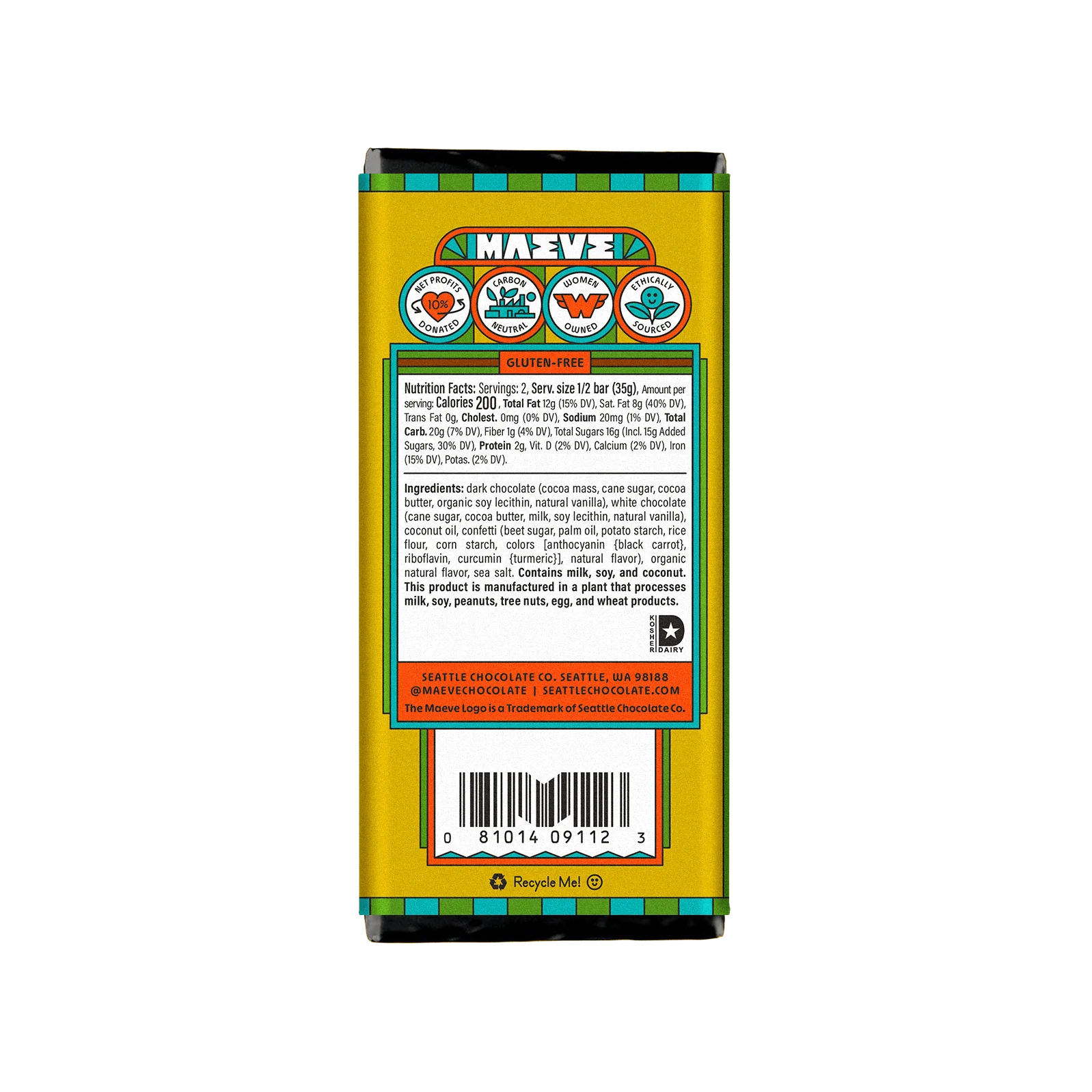 Maeve - Block Party Brownie Truffle Bar (2.5 oz)