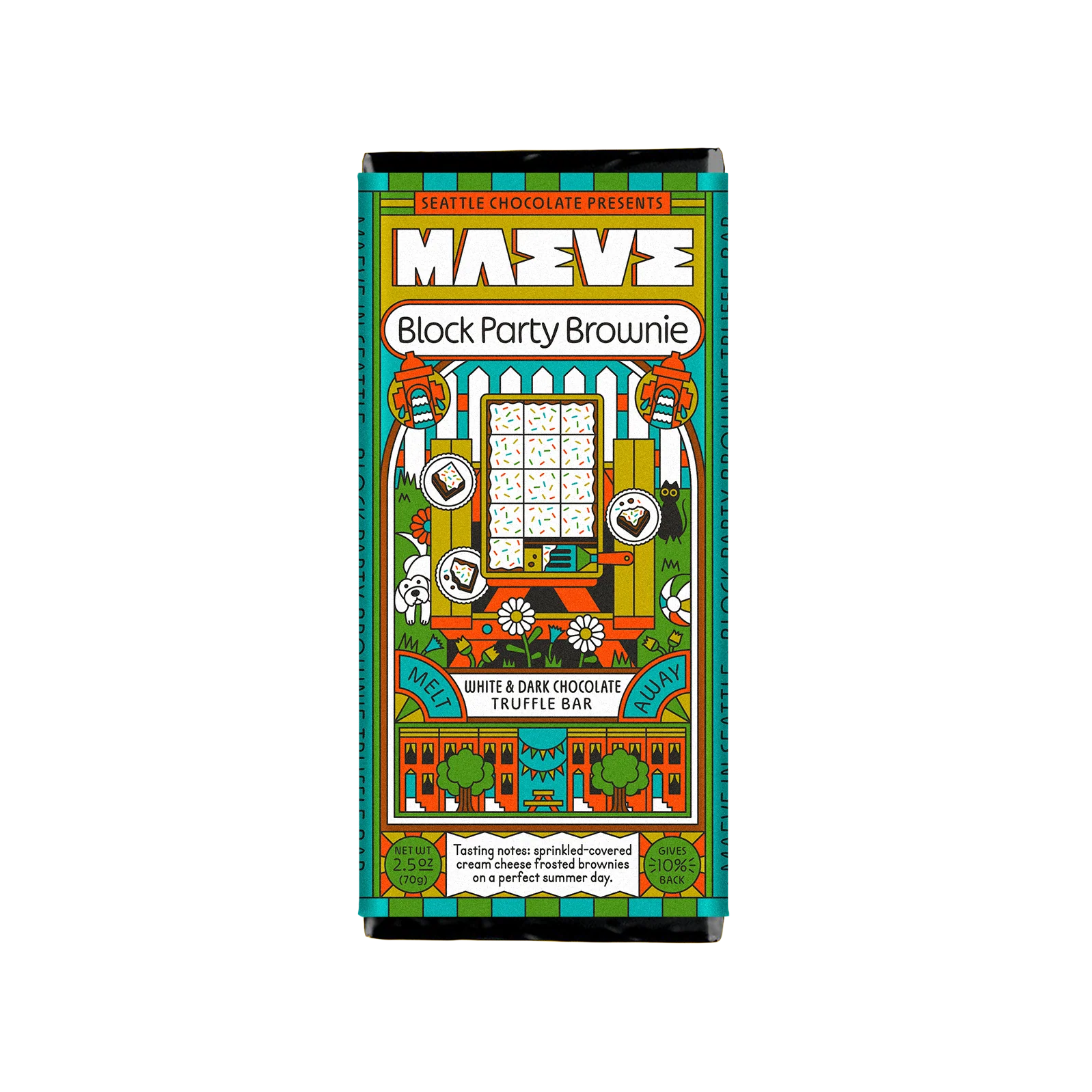 Maeve - Block Party Brownie Truffle Bar (2.5 oz)