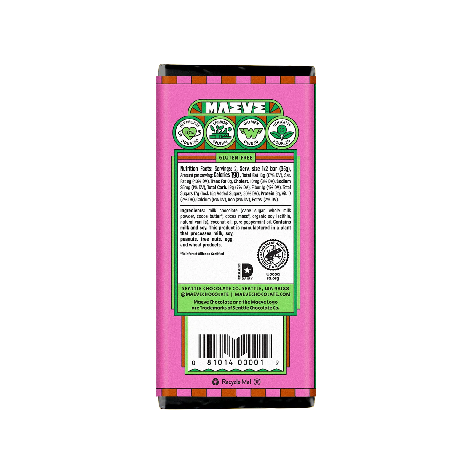 Maeve - Magical Mint Truffle Bar (2.5 oz)
