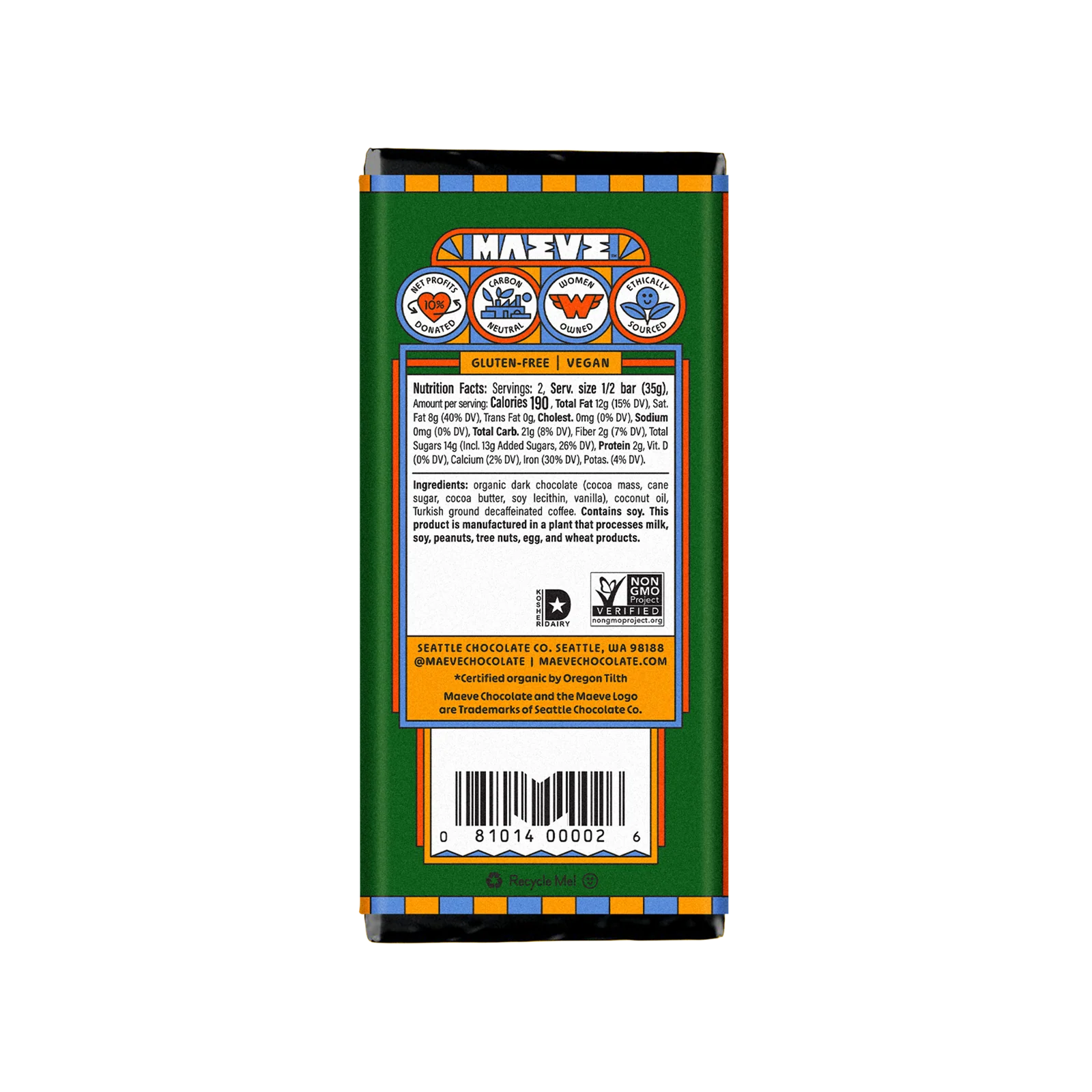 Maeve - Pike Place Espresso Truffle Bar (2.5 oz)