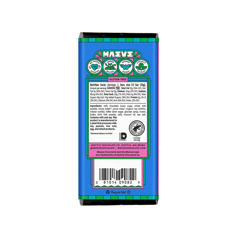Maeve - San Juan Salted Toffee Truffle Bar (2.5 oz)