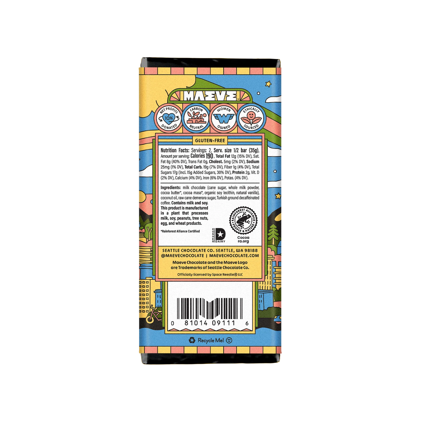 Maeve - Cafe Latte Crunch Truffle Bar (2.5 oz)