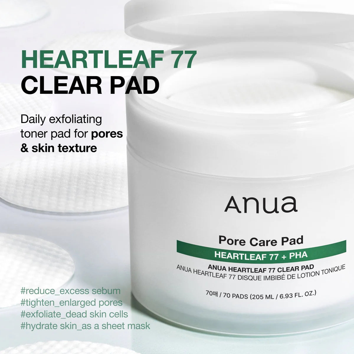 Anua Heartleaf Cleansing Pads