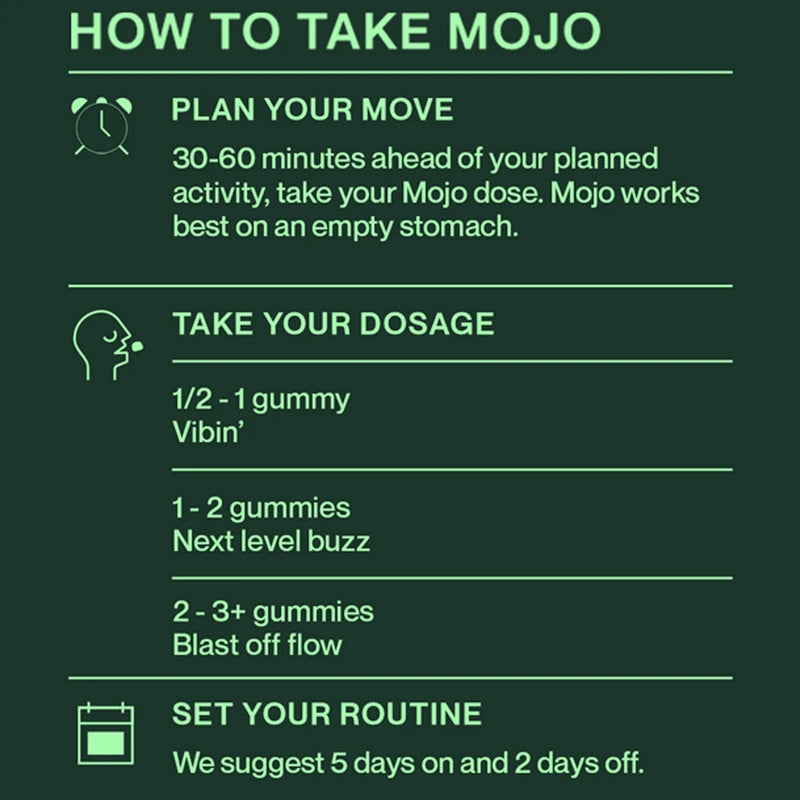 Mojo Gummies- Brain boost Max Strength 5pk