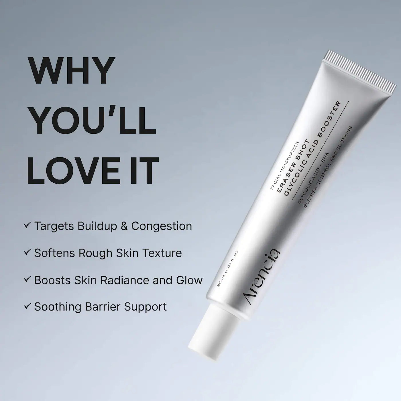 Arencia Eraser Shot Glycolic Acid Booster Cream